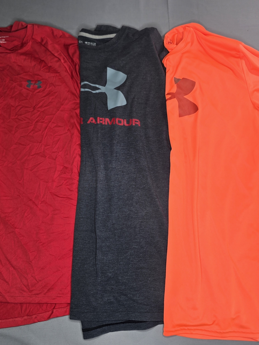 Under Armour Men's XXL 2XL Athletic Shirt Lot 3 Pc Tech Tee HeatGear Performance